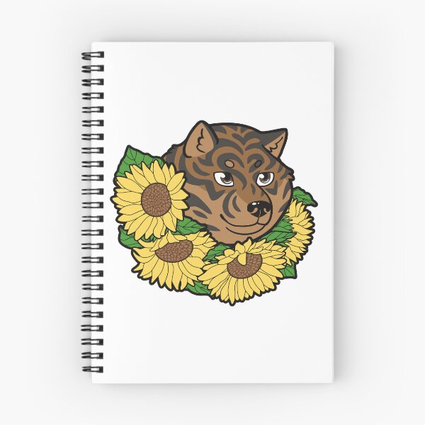 Item preview, Brindle Hokkaido Face and Himawari Sunflowers - Peace for Ukraine designed and sold by HokkaidoHANA.