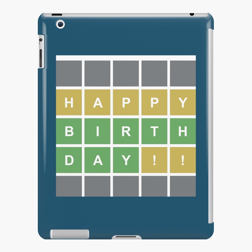 "Birthday Wordle Happy Birthday Wordle Style " iPad Case & Skin by