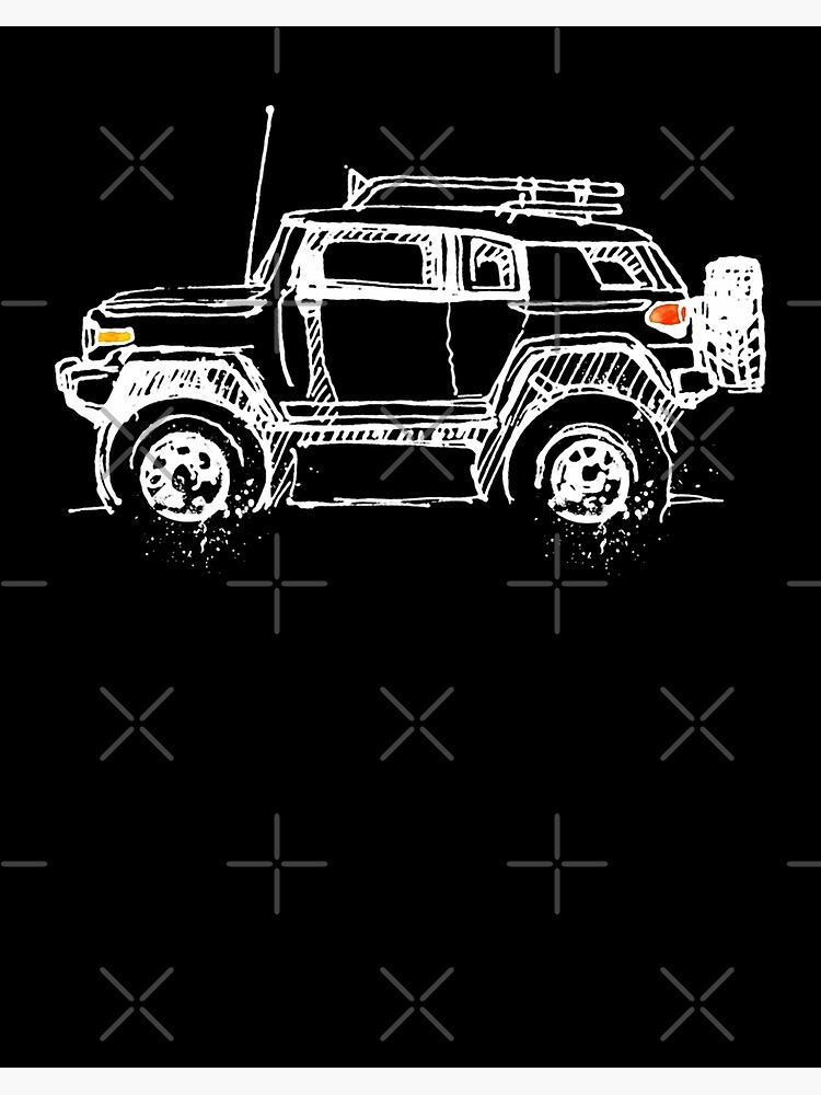 Toyota FJ Cruiser Truck Outline Design Hoodie Sweatshirt FREE SHIP