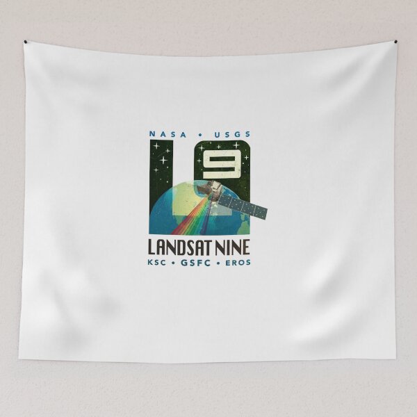 Item preview, LANDSAT 9 logo mission - vintage look Essential T-Shirt designed and sold by BurcGeorgikeas.