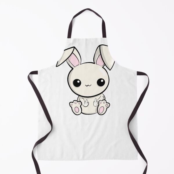 Item preview, Cute Little Evil Horror Bunny Showing Both Middle Fingers designed and sold by Cedinho.