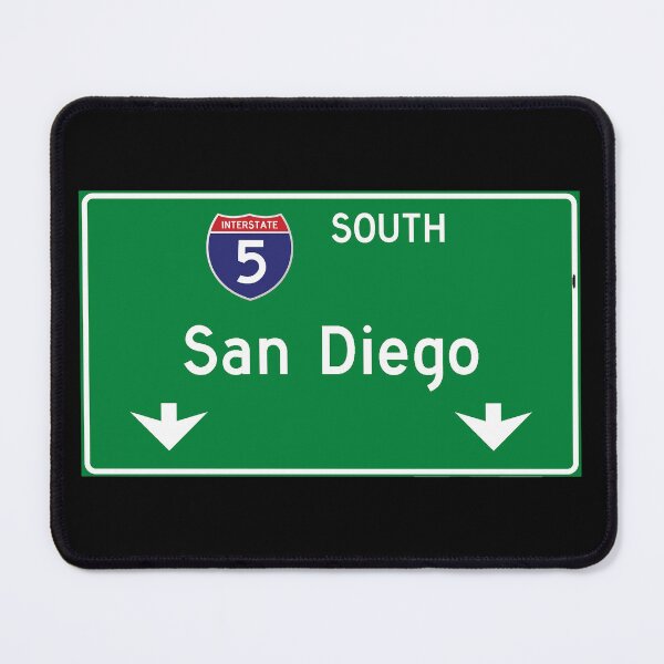 Item preview, San Diego Interstate 5 Highway Sign designed and sold by Cityscape-Guy.