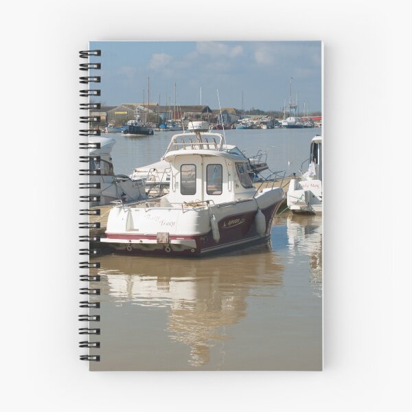 Item preview, Reflections of boats in slack water designed and sold by Josie Gilbert.