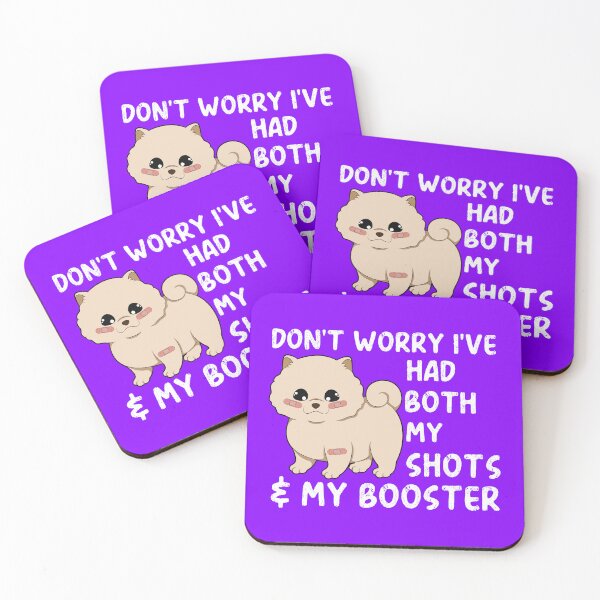 Item preview, Don't Worry I've Got Both My Shots - Kawaii Pomeranian designed and sold by MacAndMoose.