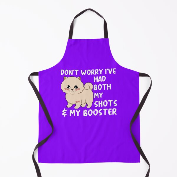 Item preview, Don't Worry I've Got Both My Shots - Kawaii Pomeranian designed and sold by MacAndMoose.
