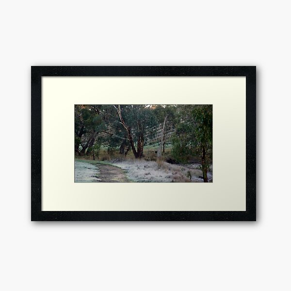 Frosty Morning - Adelaide Hills - Fleurieu Peninsula by South Australian artist Avril Thomas Framed Art Print