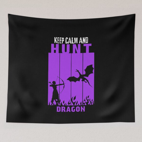 Item preview, keep calm and hunt dragons designed and sold by Jackaliofficial.