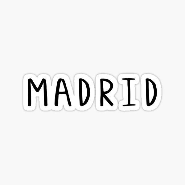 Sticker Oval Cibeles Madrid in den Himmel