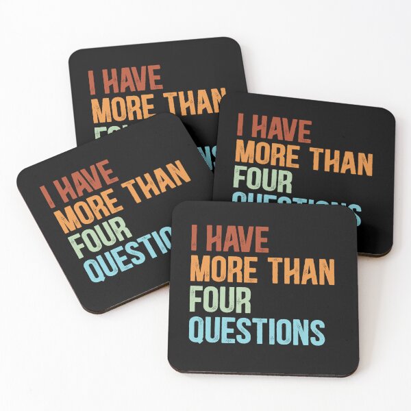 Item preview, I Have More Than Four Questions Vintage Retro designed and sold by Dolphin Graphic.