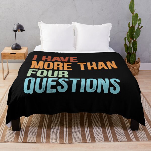Item preview, I Have More Than Four Questions Vintage Retro designed and sold by Dolphin Graphic.