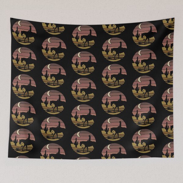 Item preview, Cowboy Silhouette Vintage Sunset Ranch Life designed and sold by Happy Puppy Print On Demand.