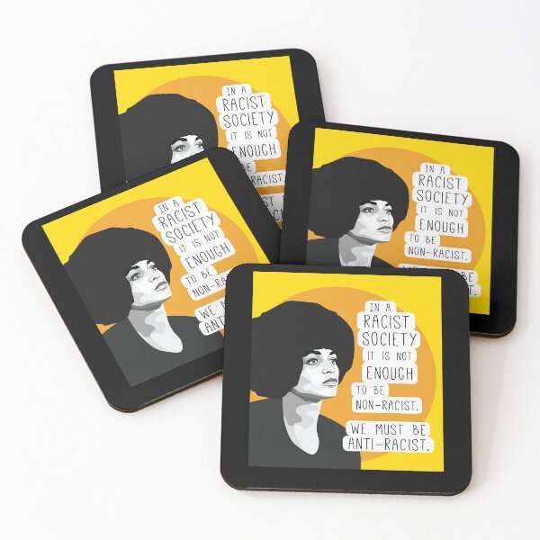 Item preview, Vintage Angela Davis Anti-Racism Quote Is Safe Ways You Can designed and sold by BentonKochiyama.