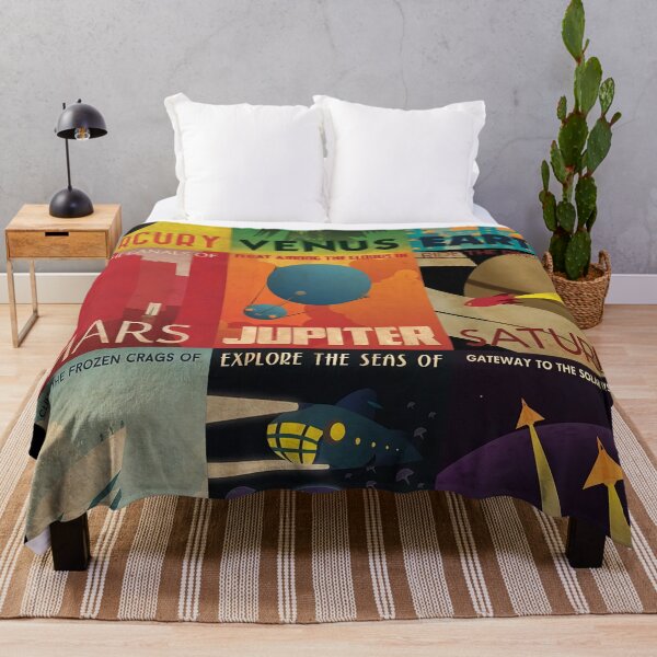 Item preview, Retro Planetary Travel Poster designed and sold by ThePropaganda.
