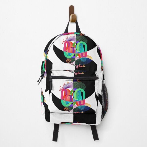 Item preview, Get A little entangled Quantum composition Black and White orange pink abstract  designed and sold by SpArtk.