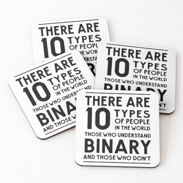 Item preview, 10 Types of people in the world. Binary designed and sold by SharonUggieri.