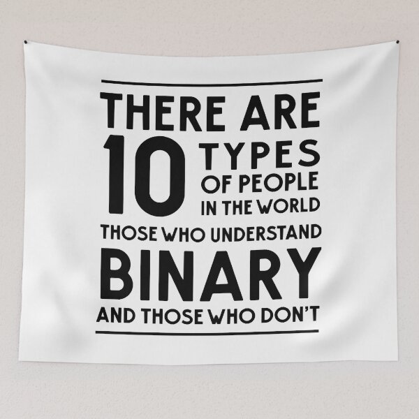 Item preview, 10 Types of people in the world. Binary designed and sold by SharonUggieri.