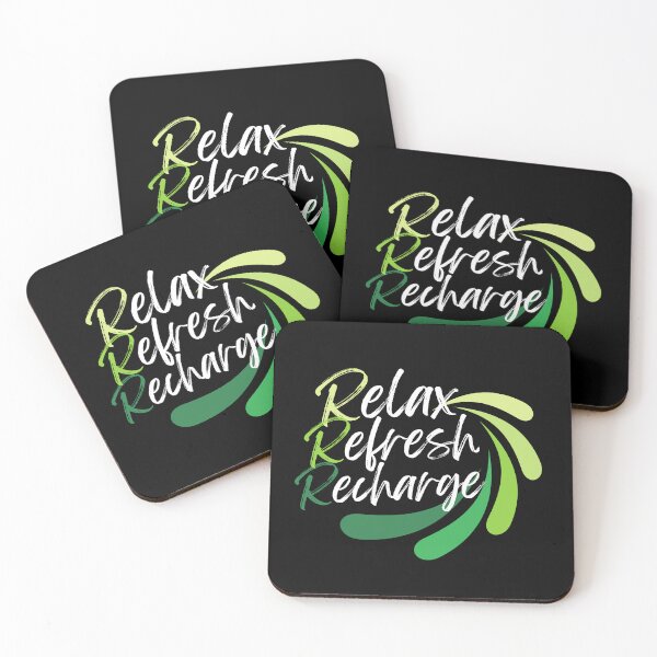 Item preview, Relax Refresh Recharge (Green) designed and sold by GeeHanz.