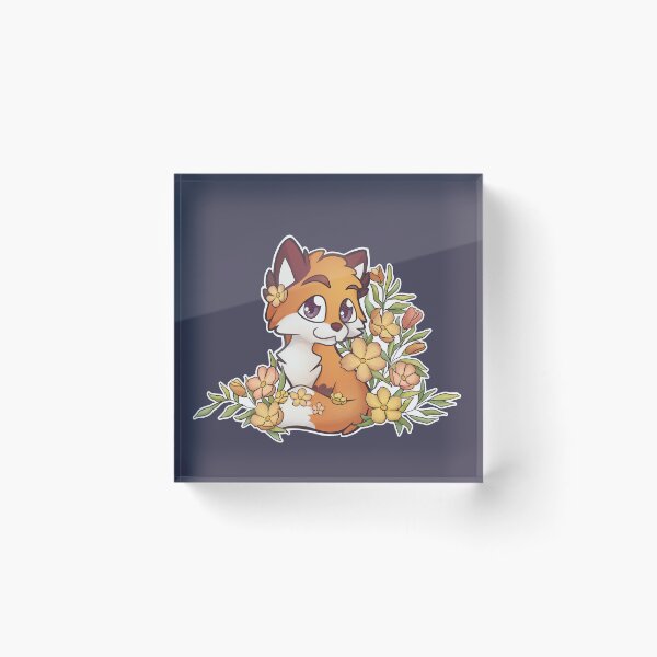 Item preview, Fox in the field of flowers designed and sold by Nura-Fuks.