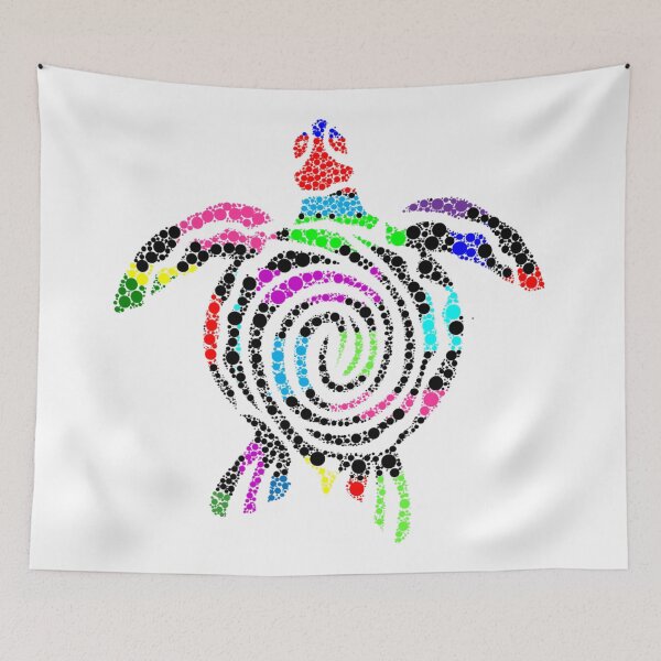 Item preview, colorful turtle design designed and sold by dsrdirect.