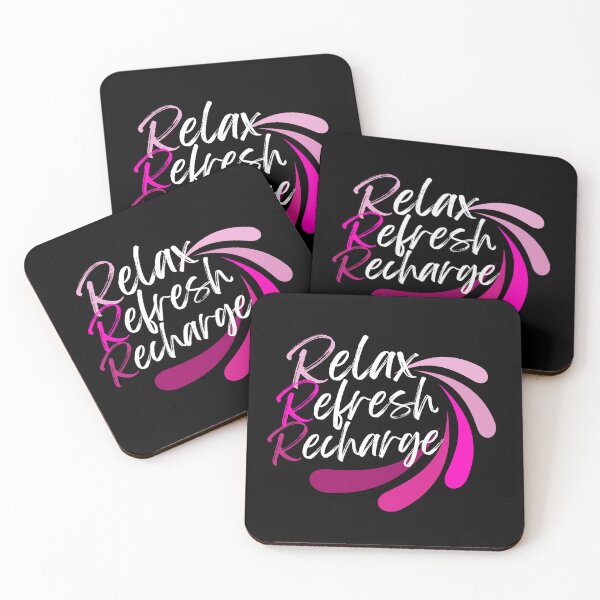 Item preview, Relax Refresh Recharge (Pink) designed and sold by GeeHanz.
