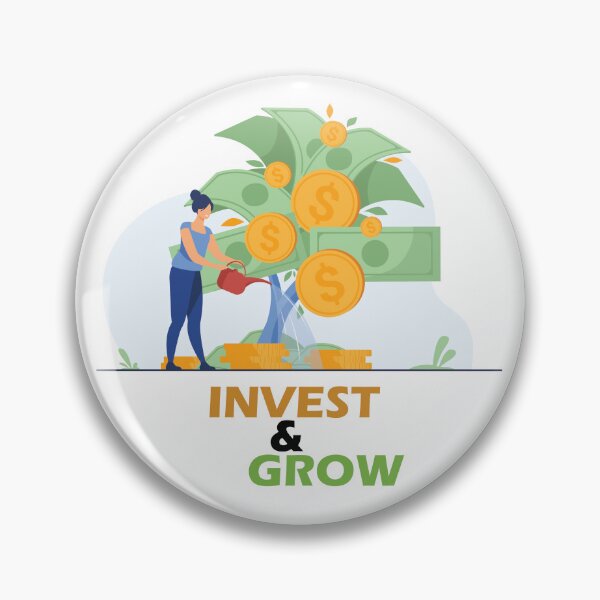 Item preview, Invest and Grow | Money | Finance designed and sold by CadDesignerr.