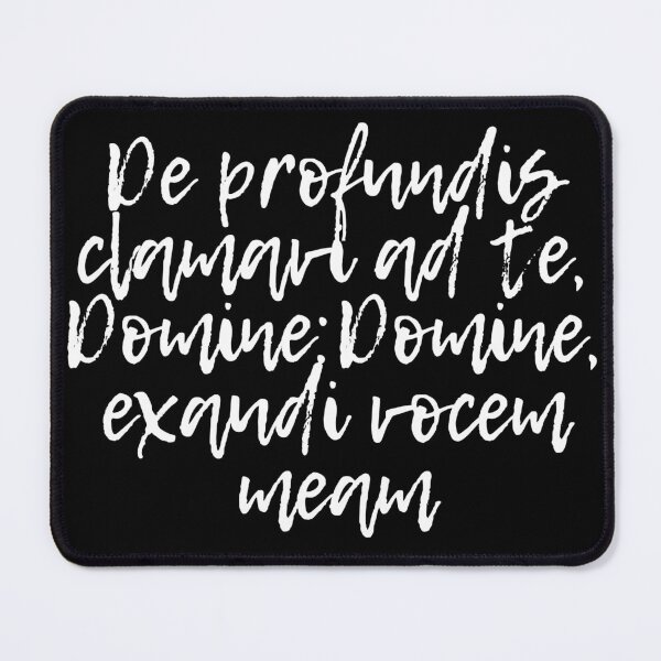 Item preview, De Profundis (Latin: Out of the depths I have cried to Thee, O Lord: Lord, hear my voice.) designed and sold by TheCatholicLady.
