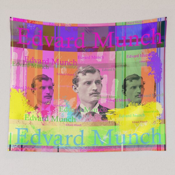 Item preview, Edvard Munch portrait, Norwegian painter designed and sold by Mauswohn.