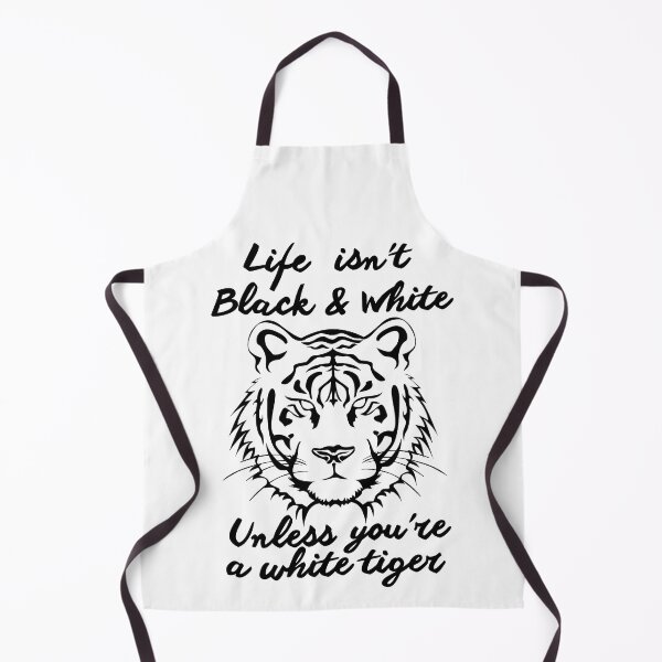 Item preview, Life isn't black & white unless you're a white tiger designed and sold by CameleonDesign.