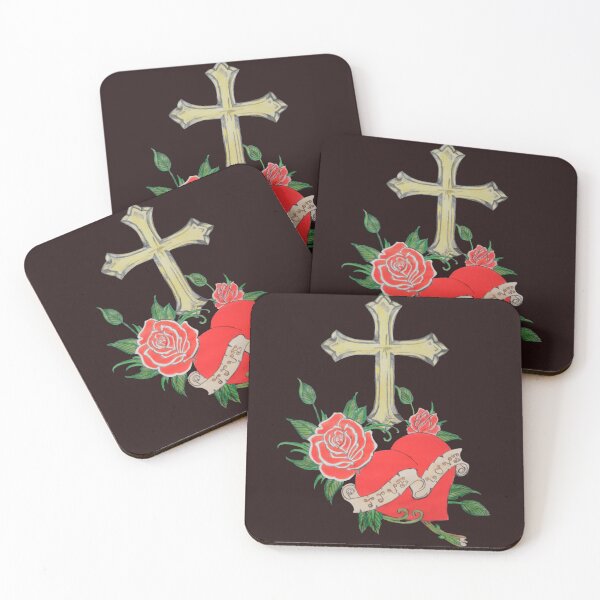 Aperçu de l'œuvre Véritable croix de coeur d'amour créée et vendue par Grimspencilart.