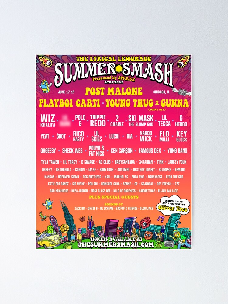 "Summer Smash Lyrical Lemonade" Poster for Sale by nimaroger Redbubble