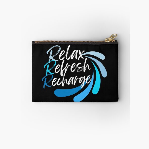 Item preview, Relax Refresh Recharge (Blue) designed and sold by GeeHanz.