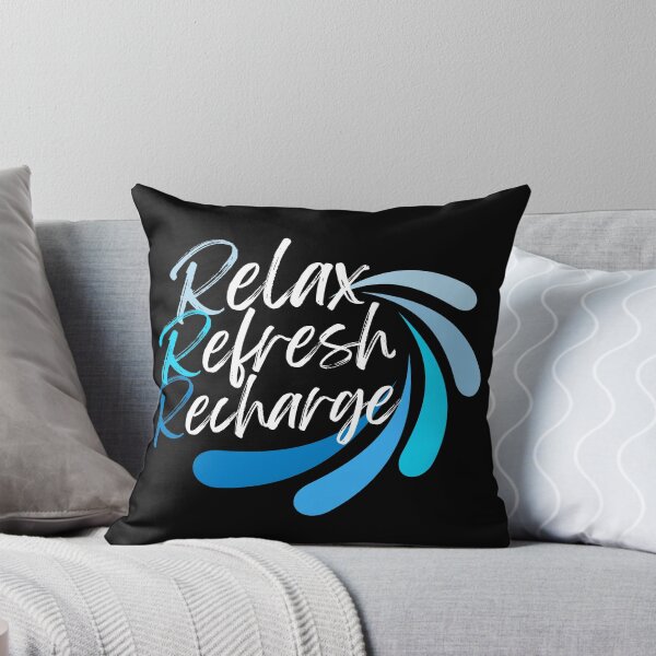 Item preview, Relax Refresh Recharge (Blue) designed and sold by GeeHanz.
