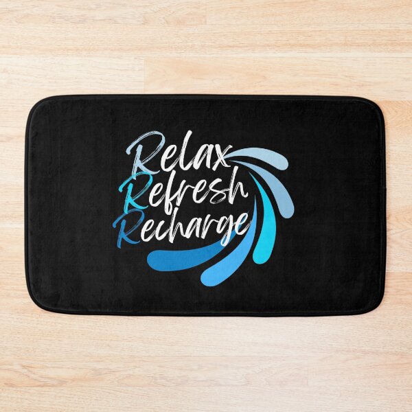 Item preview, Relax Refresh Recharge (Blue) designed and sold by GeeHanz.