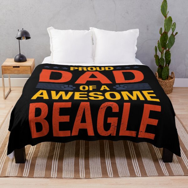Item preview, Awesome Beagle Dad Quote Fathers Day Funny Dog Lover Saying designed and sold by RJ-Art.
