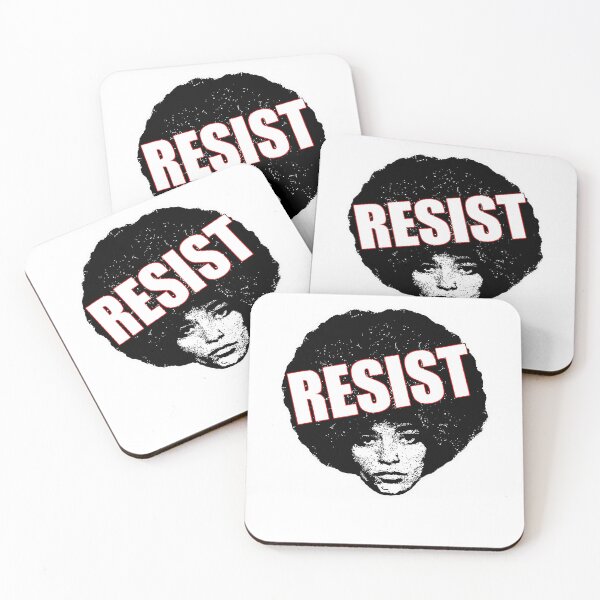 Item preview, Retro Angela Davis Resist (Black Text) Is Safe Ways You Can designed and sold by BentonKochiyama.