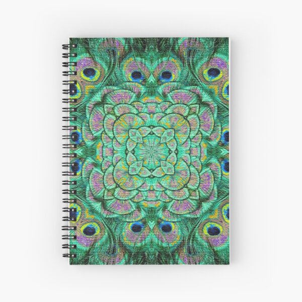 Peacock Frenzy Spiral Notebook