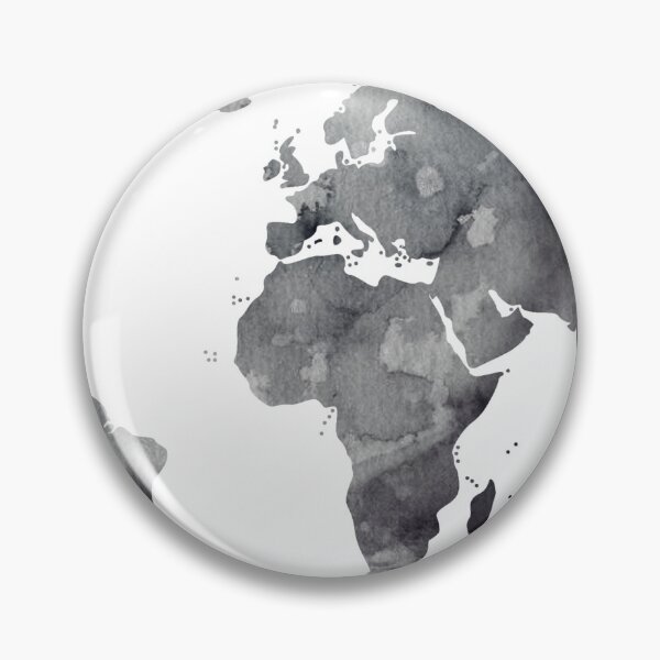 Item preview, Black watercolor world map. designed and sold by Marina Braga  Artista en acuarela y diseñadora gráfica.