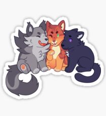 Warrior Cats: Greypaw, Firepaw, & Ravenpaw Sticker