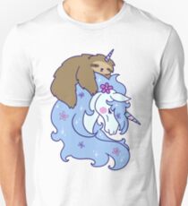 Unicorn and Unicorn Sloth Unisex T-Shirt