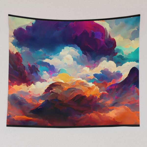 Item preview, colorful clouds designed and sold by ururuty.