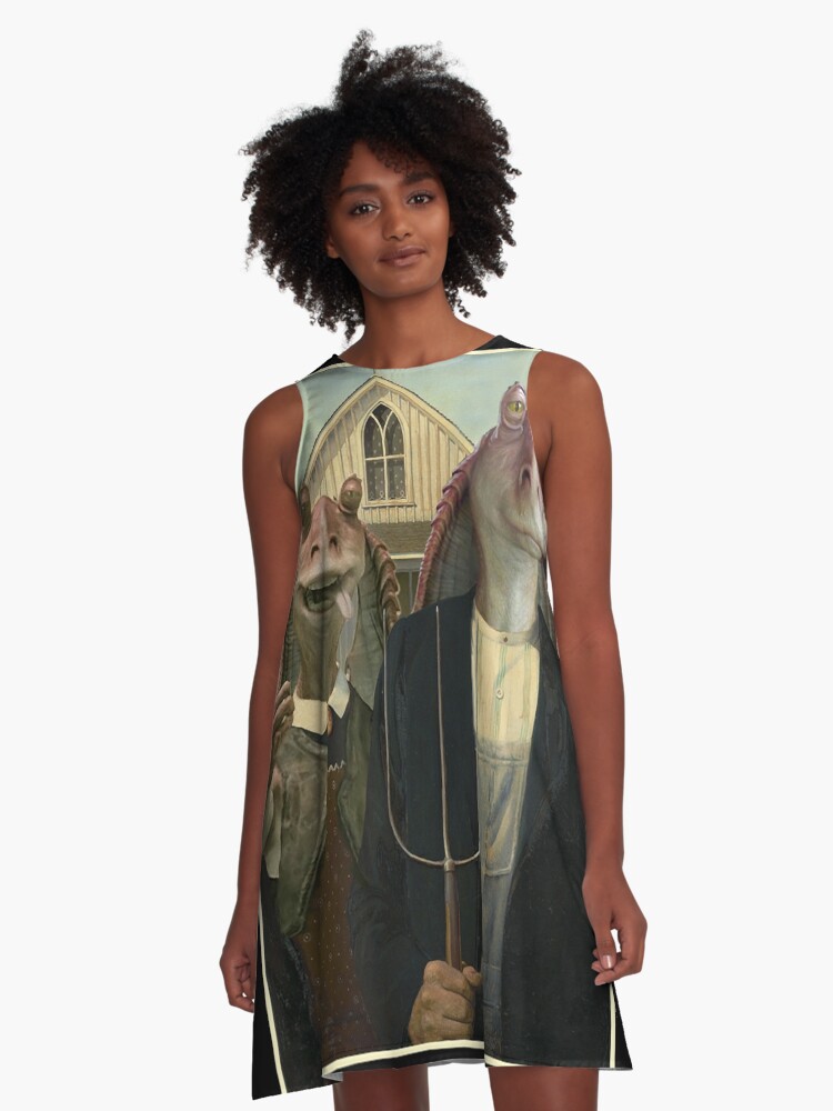 Jar Jar Binks - American Binks Inspired by Star Wars Classic | A-Line Dress