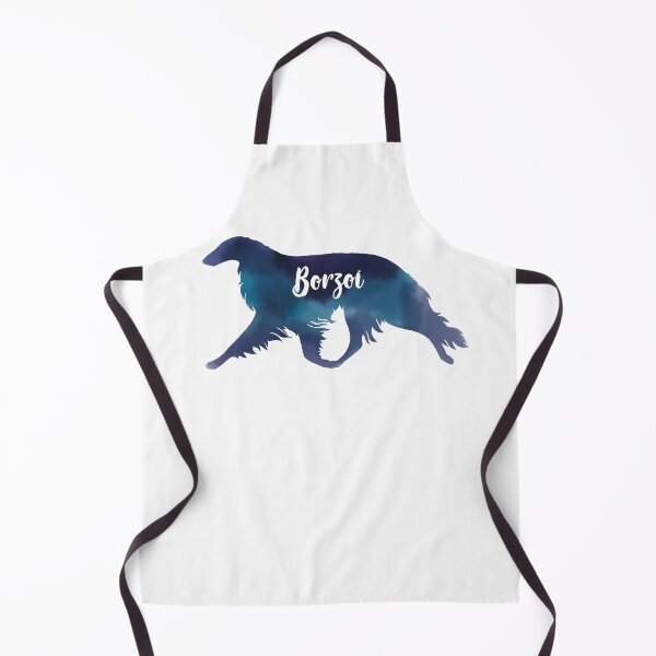 Item preview, Watercolor Borzoi in blue designed and sold by Spinyflowerart.