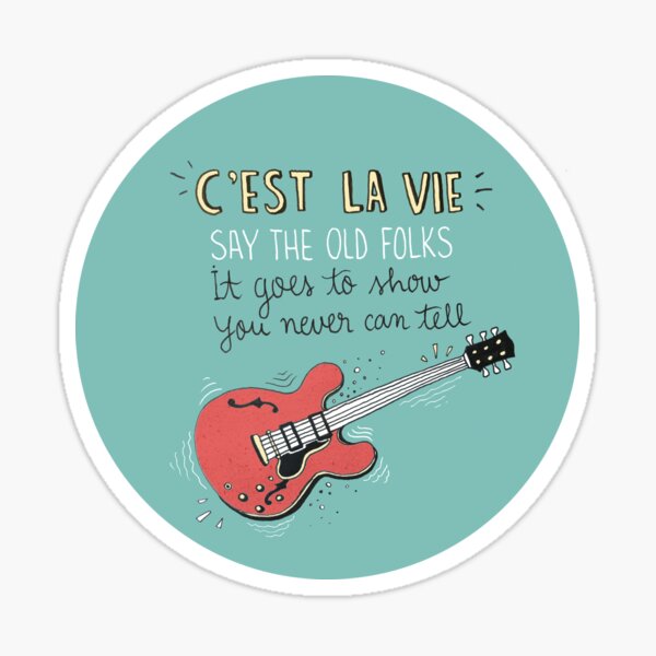 Chuck Berry Tribute Illustration Sticker