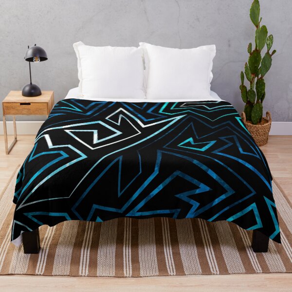 Item preview, Dark Blue Geometric ZigZag designed and sold by Vector Scout Lab.