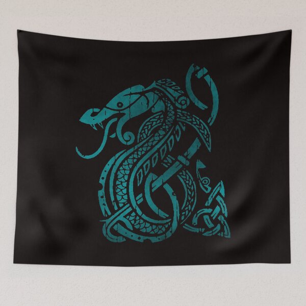 Item preview, Jormungandr The World Serpent Vikings Art designed and sold by I-Am-The-Hammer.