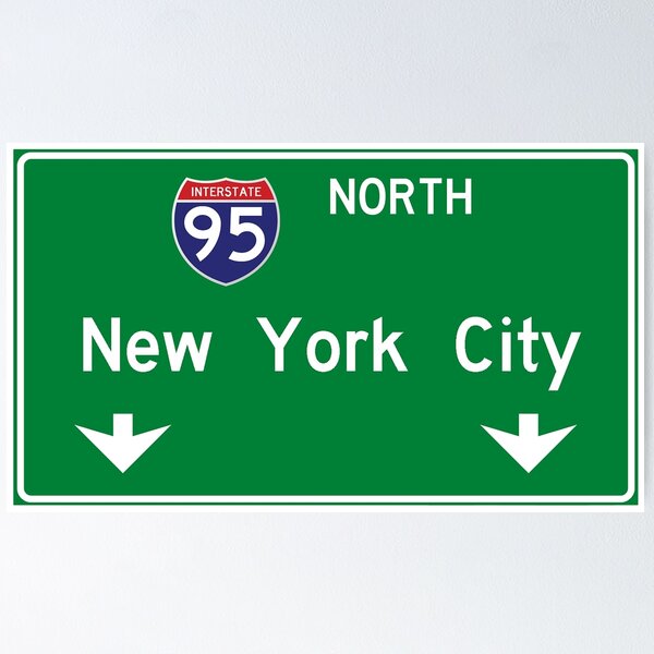 Item preview, New York City I95 Highway Sign designed and sold by Cityscape-Guy.
