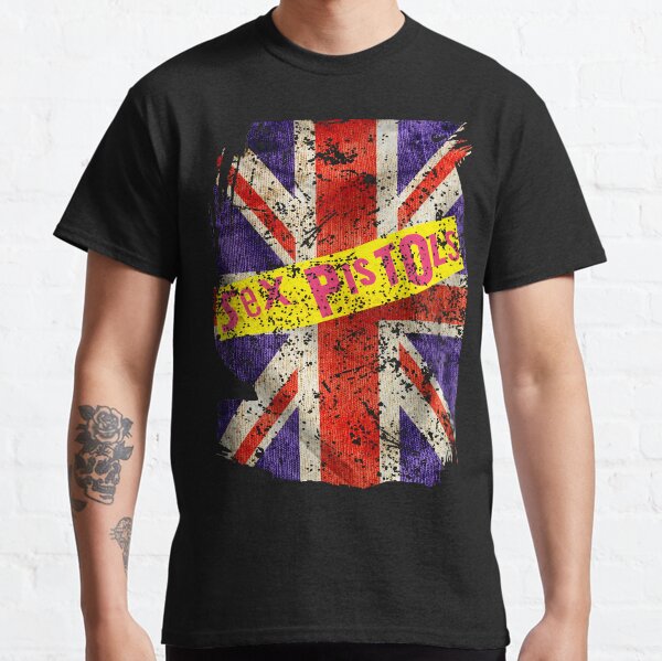 Sex Pistols outlet British Flag Tee Shirt Vintage