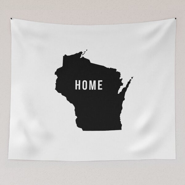 Item preview, Home - Wisconsin State Silhouette designed and sold by CartoCreative.