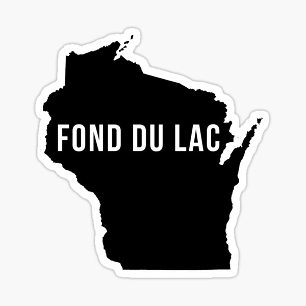 Item preview, Fond du Lac, Wisconsin State Silhouette designed and sold by CartoCreative.