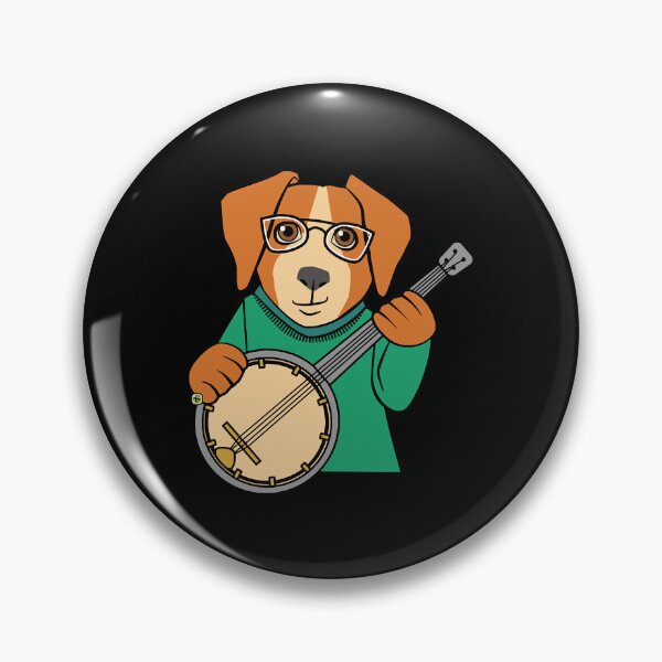 Item preview, Dog Playing Banjo Music  designed and sold by BrookePrui8566.